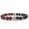 Onyx and cat's eye buddha bracelet 