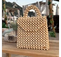 Double Wood Backpack Beige