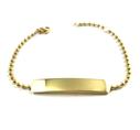 Steel gold bracelet