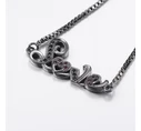 Steel black LOVE bracelet