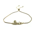 Steel gold LOVE bracelet