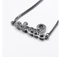 Steel black LOVE bracelet