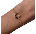 Steel gold bracelet