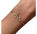 Steel gold LOVE bracelet