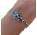 Steel gold bracelet