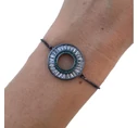 Steel black bracelet