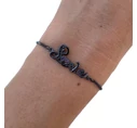 Steel black LOVE bracelet