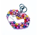 Szív kulcstartó Színes