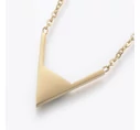 Silver steel necklace with howlite
