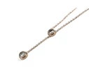 RoseGold steel necklace with howlite
