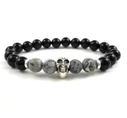 Onyx skull bracelet 