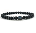 Matte onyx and hematite bracelet 