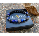 Matte onyx and lazuli luxury bracelet 