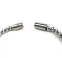 Silver steel anchor bracelet 
