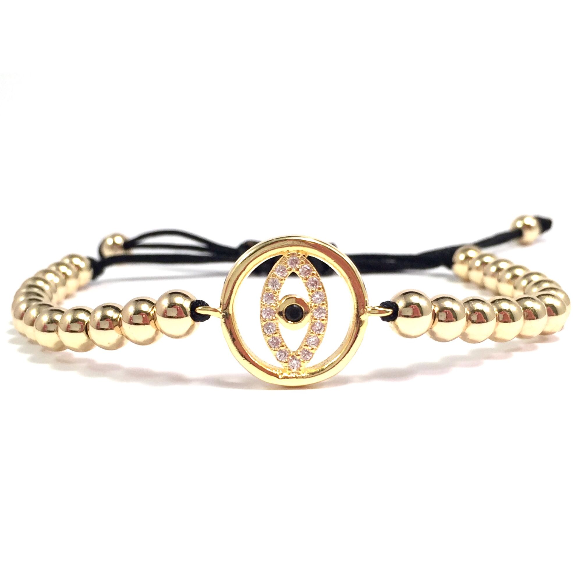 Luxury gold eye cord bracelet 3