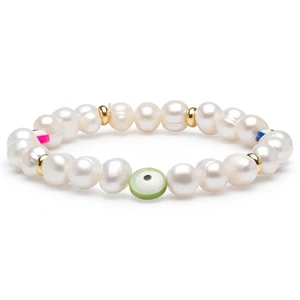 Tenyésztett gyöngy karkötő Evil Eye