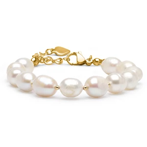 Tenyésztett gyöngy karkötő arany
