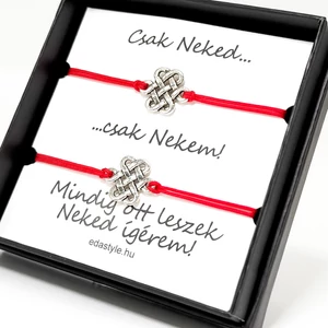 Páros szerencse csomós zineg karkötő Csak Neked...