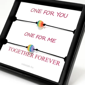 Páros zineg karkötő szivárvány One for You...