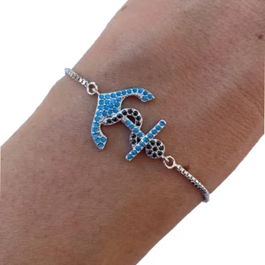 Steel gold bracelet