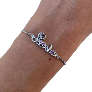 Steel silver LOVE bracelet