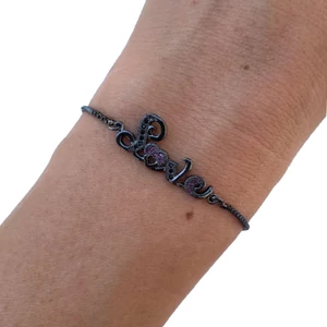 Steel black LOVE bracelet
