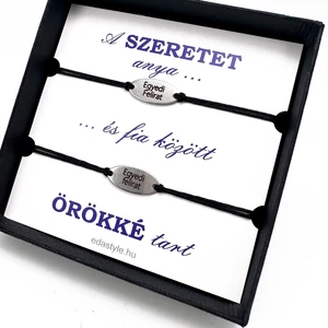 Anya-Fia zsineg karkötő gravírozható ovál medállal több színben