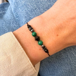 Malachit zsineg karkötő