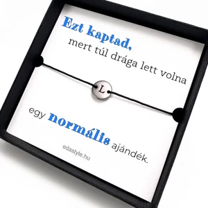 Dirty Cord - Ez kaptad karkötő EGYEDI gravírozható kör medállal Több színben