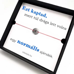 Ez kaptad karkötő EGYEDI gravírozható kör medállal Rózsaszín