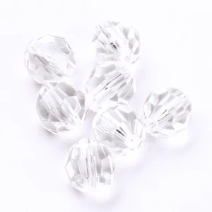 Akril gyöngy 500gr/10mm Crystal