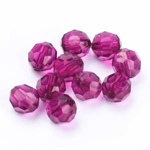 Akril gyöngy 500gr/10mm Ciklámen