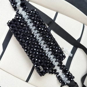 Övtáska Fekete Crystal