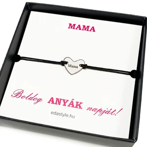 Szeretlek Mama zsineg karkötő díszdobozzal több színben