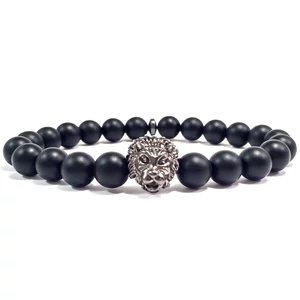 Hematit oroszlános karkötő