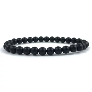 Matt ónix 6mm-es férfi gyöngy karkötő