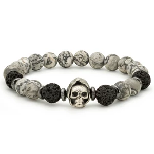 Szellemlovas jáspis karkötő