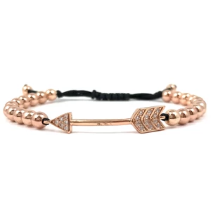 Luxury rozé nyilas cord karkötő