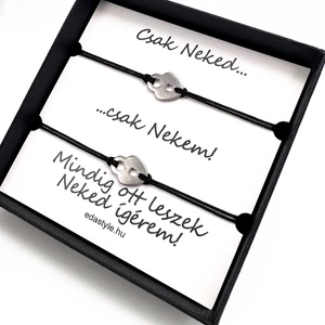 Páros karkötő lakat medállal több színben