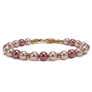 Puncs Bézs  gyöngy karkötő