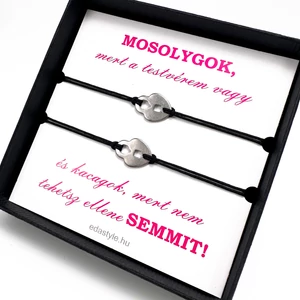 Testvér zsineg karkötő lakat medállal több színben