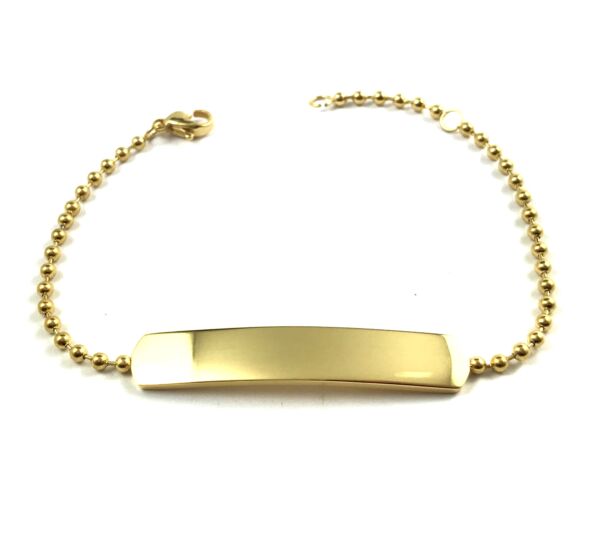 Steel gold bracelet