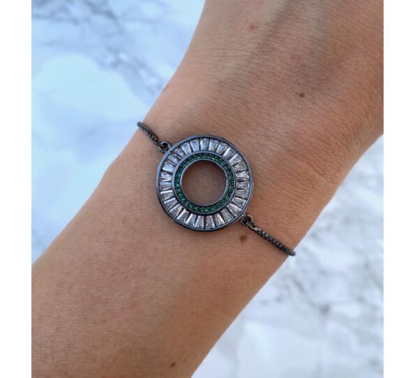 Steel black bracelet