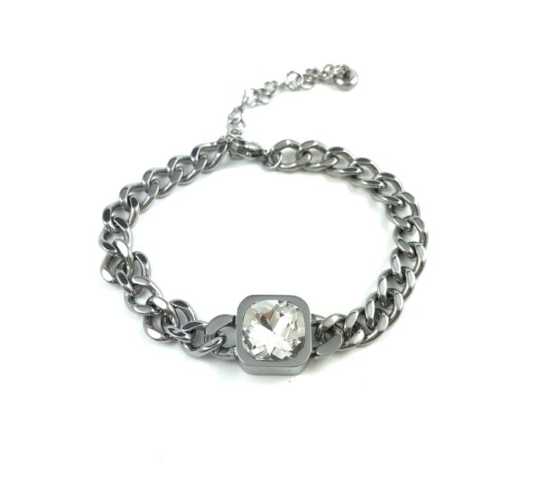 Steel silver bracelet