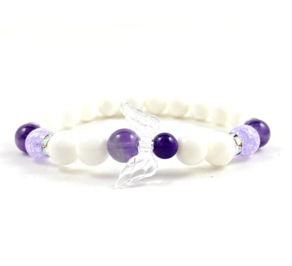 Purple angel bracelet