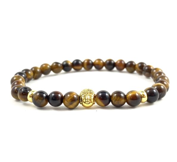 Matte onyx gold bracelet 