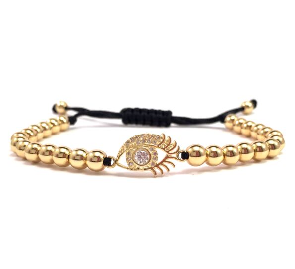 Luxury gold eye cord bracelet (3)