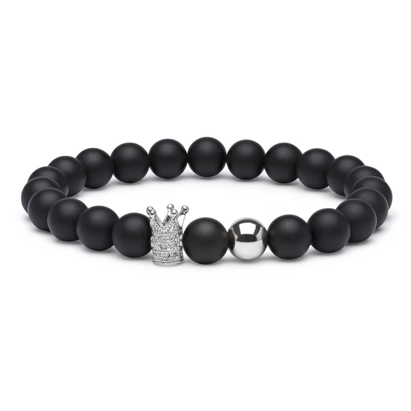 King Ónix Karkötő - Silver