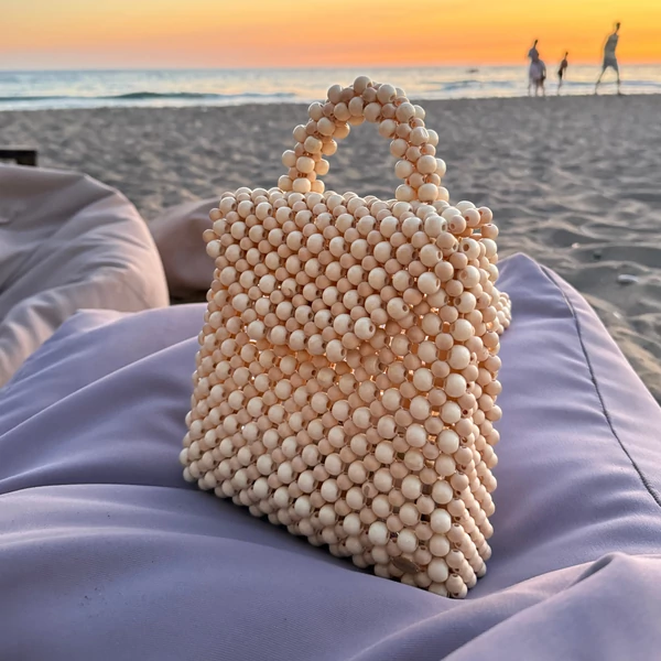 Double Wood Backpack Beige