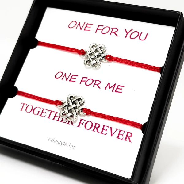 Páros szerencse csomós zineg karkötő One for You...